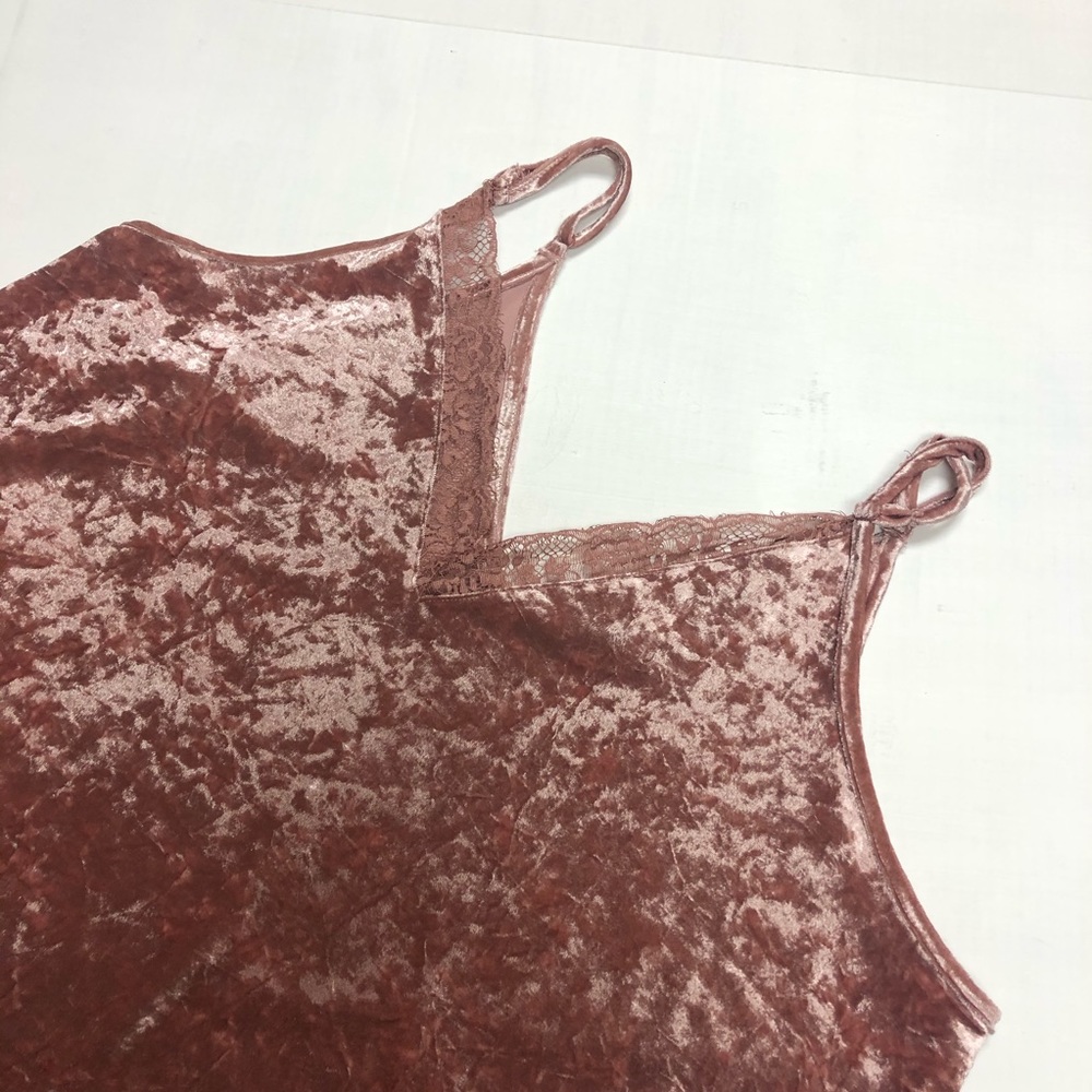 Torrid Pink Velvet Tank Top